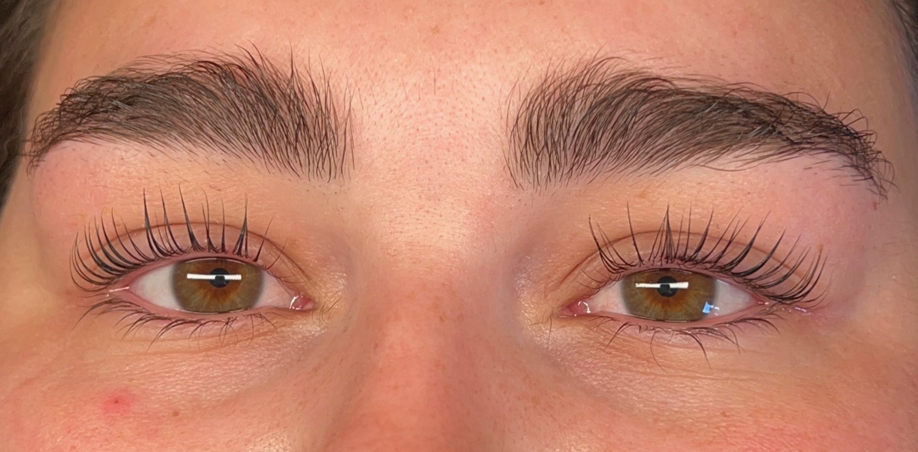 Client 3 after lash lift treatment