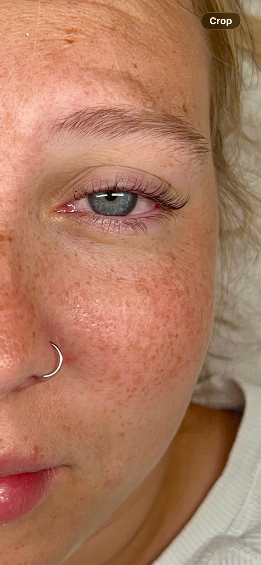 Client 2 after lash lift treatment